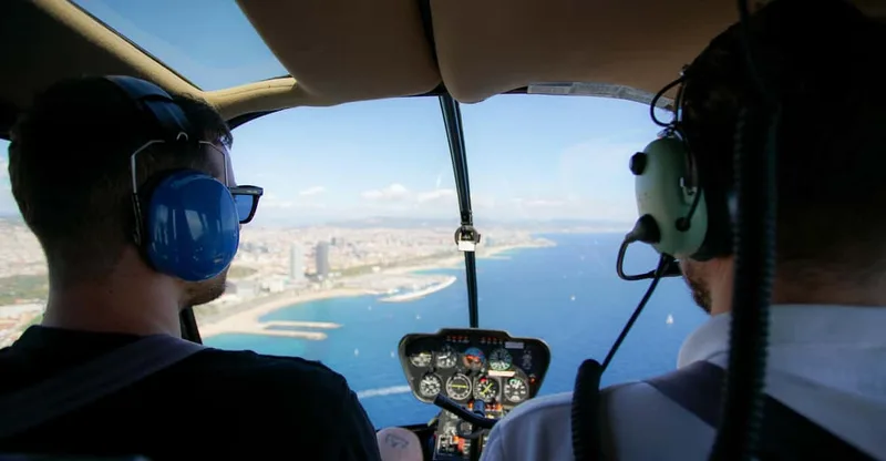 Helicopter Flight with Optional Yacht Cruise — helicopter tour in Barcelona