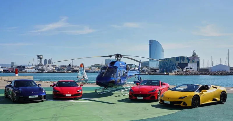 Helicopter and Supercar Driving Experience — helicopter tour in Barcelona