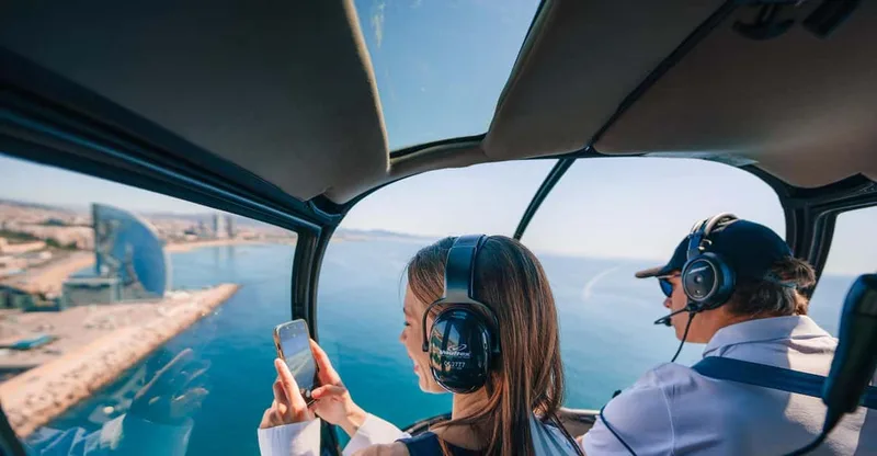Helicopter tours in Barcelona