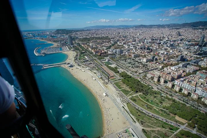 Unique Helicopter Flight with Optional Sailing Experience — helicopter tour in Barcelona
