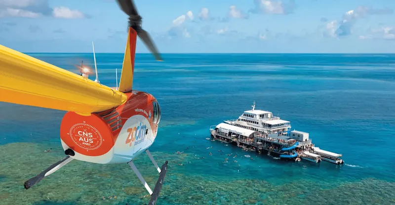Great Barrier Reef Pontoon, Travel by Helicopter — helicopter tour in Cairns