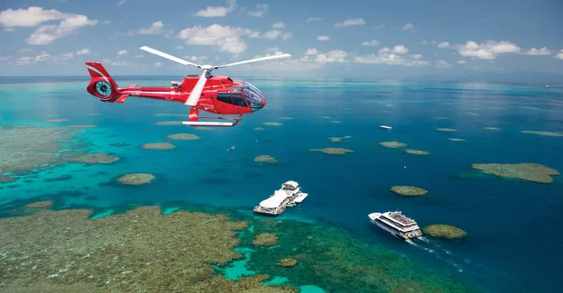 Great Barrier Reef Cruise & 10 Minute Helicopter — helicopter tour in Cairns