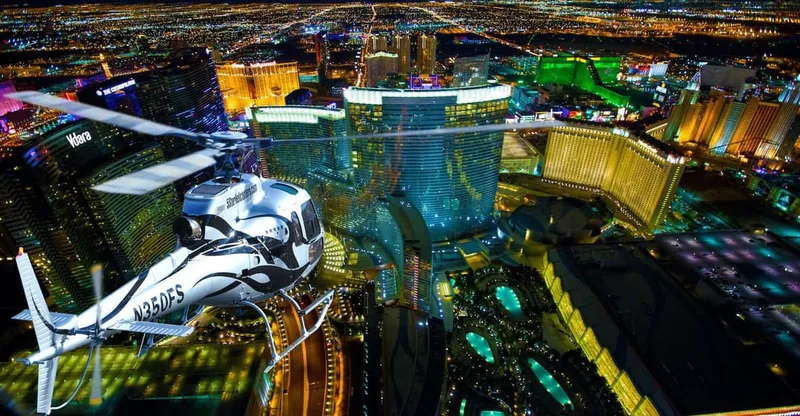 Nighttime Helicopter Flight over the Strip — helicopter tour in Las Vegas