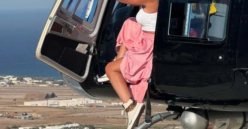 Helicopter tours in Santorini